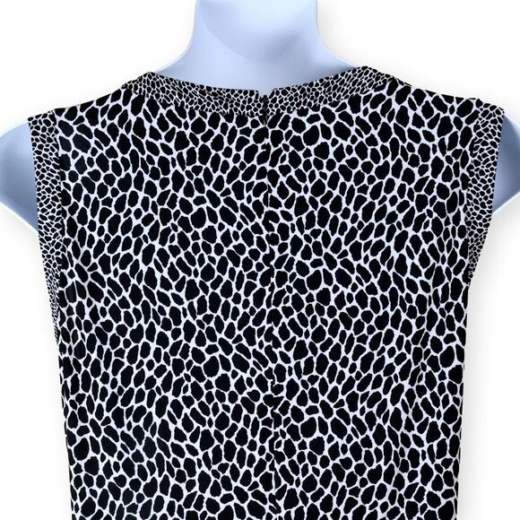 Michael Kors Animal Print Keyhole Midi Dress 2X - Picture 4 of 10